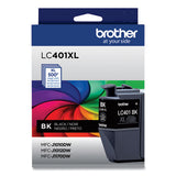 BROTHER  High-Yield Ink, 500 Page-Yield, Black - LC401XLBKS
