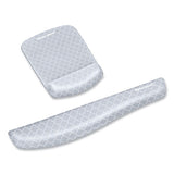 FELLOWES PlushTouch Keyboard Wrist Rest with FoamFusion Technology, 18.12 x 3.19, Lattice Design - 9549801