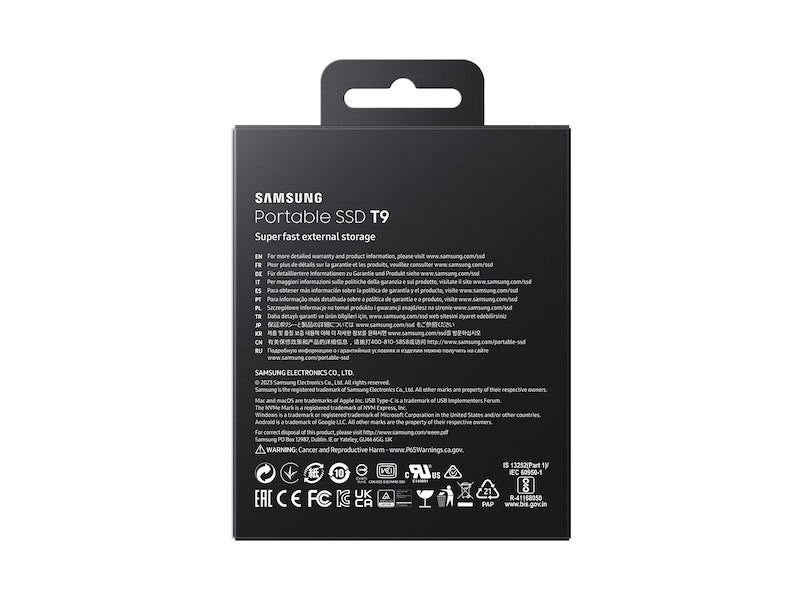 Samsung MU-PG2T0B 2 TB USB Type-C 3.2 Gen 1 (3.1 Gen 1) Black - MU-PG2T0B/AM