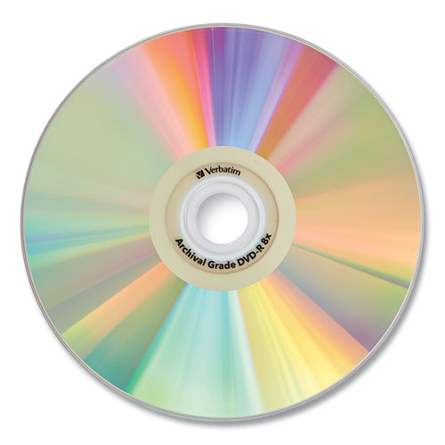 VERBATIM UltraLife Gold Archival Grade DVD-R, 4.7 GB, 16x, Spindle, Gold, 50/Pack - 95355
