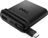 DELL DA225 Wired USB 3.2 Gen 1 (3.1 Gen 1) Type-C Black - DA225-BK-DAO DELL