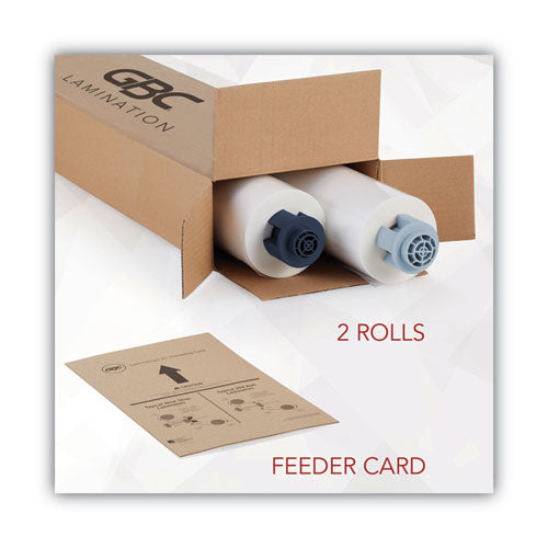 ACCO BRANDS USA LLC Ultima 35 EZload Roll Film, 5 mil, 12" x 100 ft, Gloss Clear, 2/Box - 3000052EZ