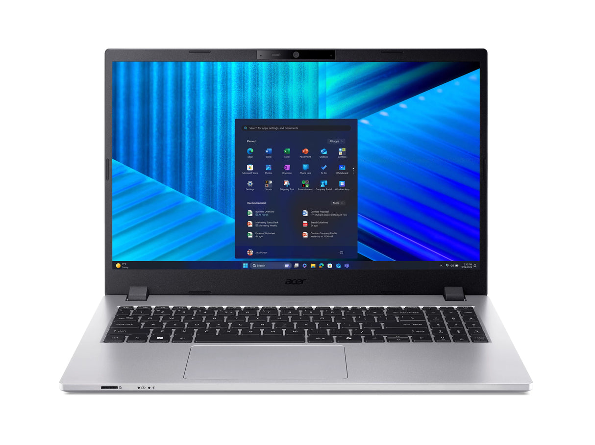 Acer TravelMate P2 TMP215-55-G2-70V2 Intel Core Ultra 7 255U Laptop 39.6 cm (15.6") Full HD 16 GB DDR5-SDRAM 512 GB SSD Wi-Fi 6 (802.11ax) Windows 11 Pro Silver - NX.BNPAA.005