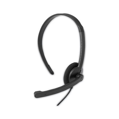Mono Headset with Microphone and In-Line Remote, Black - 70722