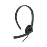 Mono Headset with Microphone and In-Line Remote, Black - 70722