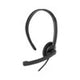 Mono Headset with Microphone and In-Line Remote, Black - 70722