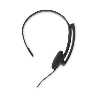 Mono Headset with Microphone and In-Line Remote, Black - 70722