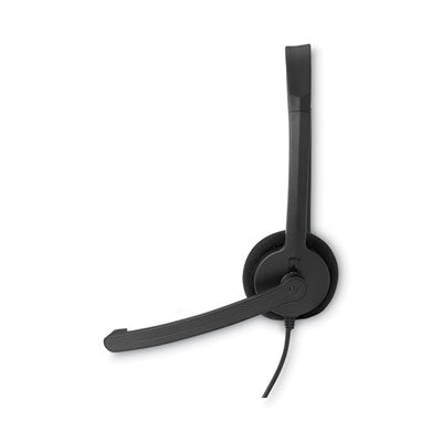 Mono Headset with Microphone and In-Line Remote, Black - 70722