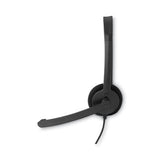 Mono Headset with Microphone and In-Line Remote, Black - 70722