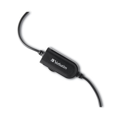 Mono Headset with Microphone and In-Line Remote, Black - 70722