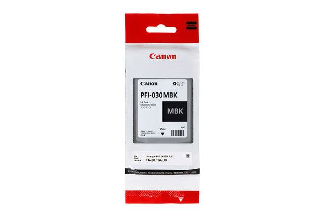 Canon (PFI-030MBK) Matte Black Pigment Ink Tank (55ml) - 3488C001 CANON