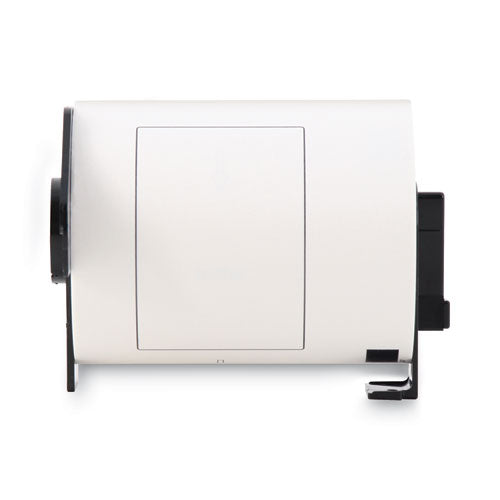 BROTHER  Label Tape, 4.07" x 6.4", Black on White, 180 Labels/Roll - DK1247