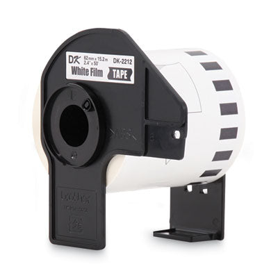 Continuous Film Label Tape, 2.4" x 50 ft Roll, White - DK2212