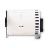 BROTHER  Label Tape, 4.07" x 100 ft, Black on White - DK2246