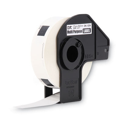 Die-Cut Multipurpose Labels, 0.66" x 2.1", White, 400 Labels/Roll - DK1204