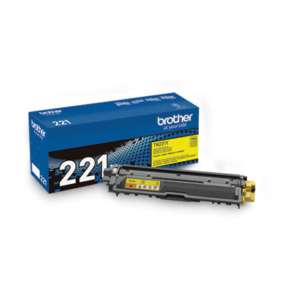 TN221Y Toner, 1,400 Page-Yield, Yellow - TN221Y