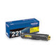 TN221Y Toner, 1,400 Page-Yield, Yellow - TN221Y