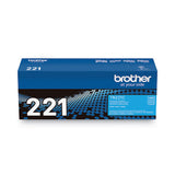 TN221C Toner, 1,400 Page-Yield, Cyan - TN221C