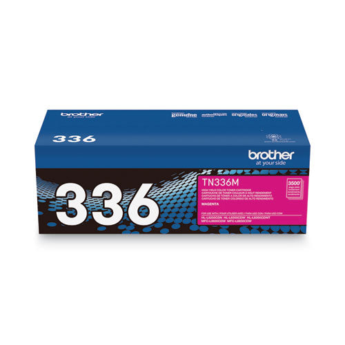 BROTHER  High-Yield Toner, 3,500 Page-Yield, Magenta - TN336M
