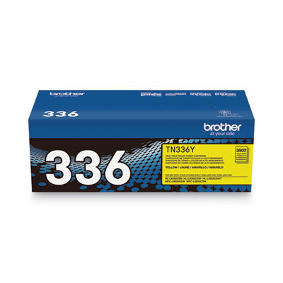 TN336Y High-Yield Toner, 3,500 Page-Yield, Yellow - TN336Y