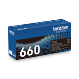 BROTHER  High-Yield Toner, 2,600 Page Yield, Black - TN660