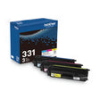 BROTHER  Toner, 1,500 Page-Yield, Cyan/Magenta/Yellow - TN3313PK BROTHER
