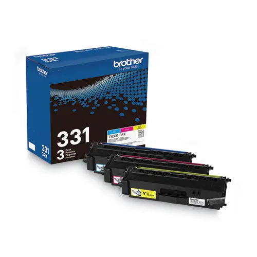 BROTHER  Toner, 1,500 Page-Yield, Cyan/Magenta/Yellow - TN3313PK BROTHER
