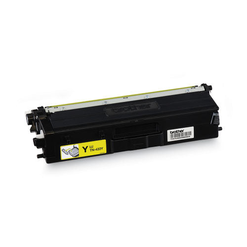 BROTHER  High-Yield Toner, 4,000 Page-Yield, Yellow - TN433Y