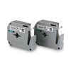 M Series Tape Cartridges for P-Touch Labelers, 0.47" x 26.2 ft, Black on White, 2/Pack - M2312PK