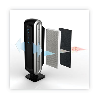 Carbon Filter for Fellowes 90 Air Purifiers, 4.37 x 16.37, 4/Pack - 9324001