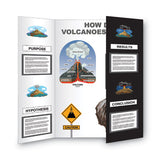 Two Cool Tri-Fold Poster Board, 36 x 48, Black/White, 6/Carton - 27135 C2G