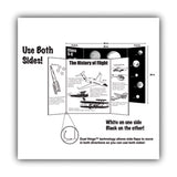 Two Cool Tri-Fold Poster Board, 36 x 48, Black/White, 6/Carton - 27135 C2G