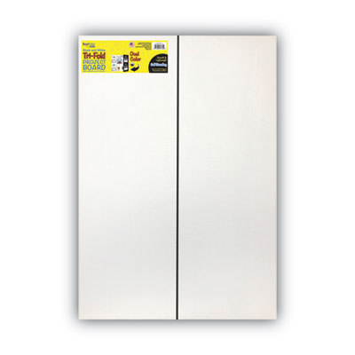 Two Cool Tri-Fold Poster Board, 36 x 48, Black/White, 6/Carton - 27135 C2G