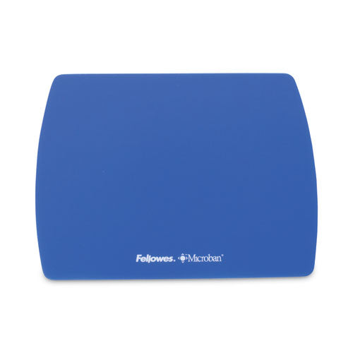 FELLOWES Ultra Thin Mouse Pad with Microban Protection, 9 x 7, Sapphire Blue - 5908001