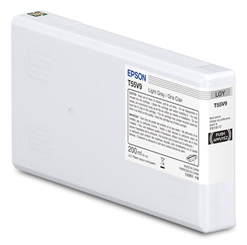 Epson UltraChrome Pro 10 Light Gray Ink Cartridge (200 ML) - T55V900