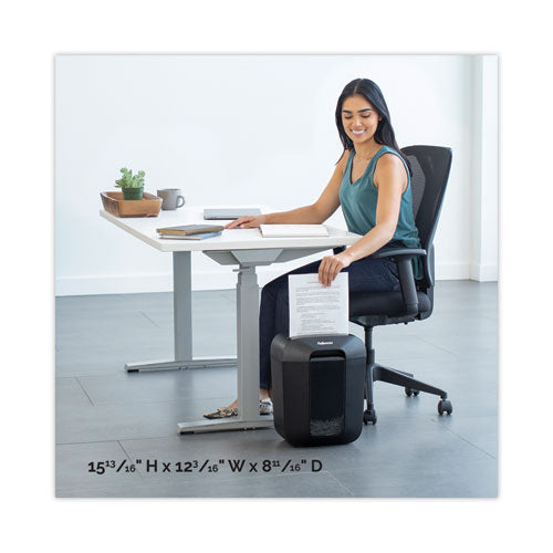 FELLOWES Powershred LX45 Cross-Cut Shredder, 8 Manual Sheet Capacity - 4400201