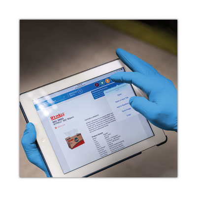 G10 2PRO Nitrile Gloves, Powder-Free, Small, 6 mil Thick, 9.5" Long, Blue, 100/Box, 10 Boxes/Carton - 54421
