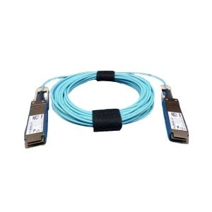 DELL 470-ABPM InfiniBand/fibre optic cable 10 m QSFP28 Aqua colour - 470-ABPM