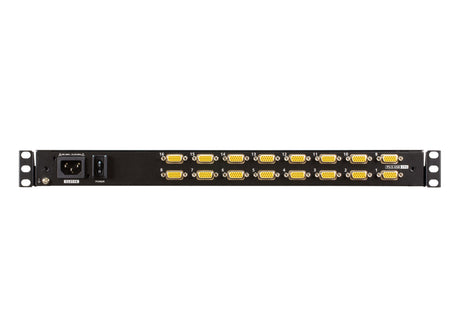 ATEN CL3116NX rack console 47 cm (18.5") 1366 x 768 pixels Metal, Plastic Black 1U - CL3116NX ATEN