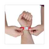 FELLOWES Crowd Management Wristbands, Sequentially Numbered, 9.75" x 0.75", Red, 500/Pack - 75510