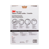 3M Professional Flip Chart, Unruled, 25 x 30, White, 40 Sheets, 2/Carton - 570