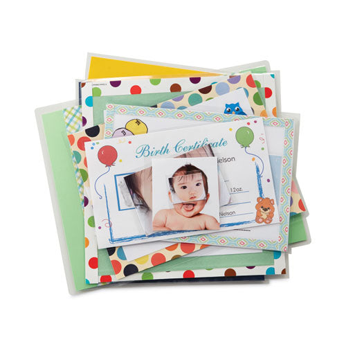 3M Self-Sealing Laminating Pouches, 12.5 mil, 2.81" x 4.5", Gloss Clear, 5/Pack - LS853-5G