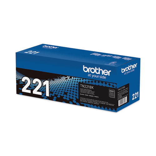 BROTHER  Toner, 2,500 Page-Yield, Black - TN221BK