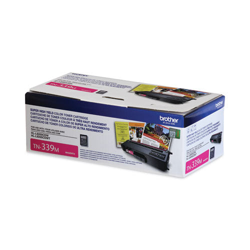 BROTHER  Super High-Yield Toner, 6,000 Page-Yield, Magenta - TN339M