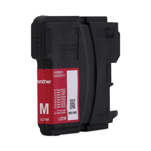 BROTHER  Innobella Ink, 325 Page-Yield, Magenta - LC61M