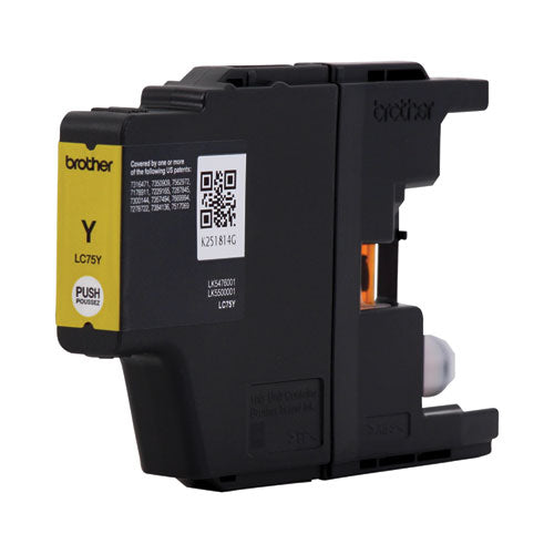 BROTHER  Innobella High-Yield Ink, 600 Page-Yield, Yellow - LC75Y