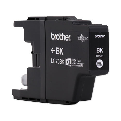 BROTHER Get the reliable OEM ink that will truly make a difference in your document quality. With ri - LC75BK