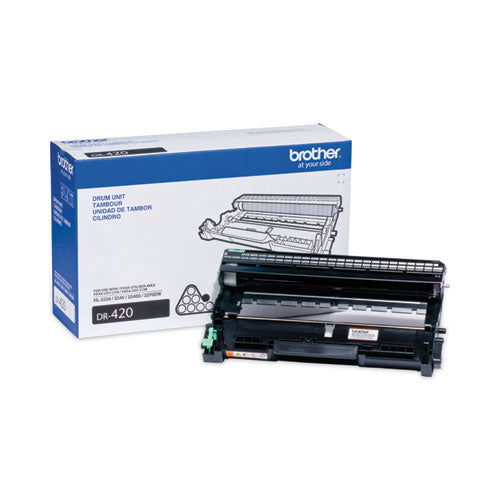 BROTHER  Drum Unit, 12,000 Page-Yield, Black - DR420