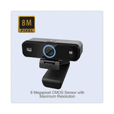 Cybertrack K4 4K ULTRA HD Fixed Focus USB Webcam, 3840 pixels x 2160 pixels, Black - CyberTrack K4