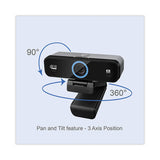 Cybertrack K4 4K ULTRA HD Fixed Focus USB Webcam, 3840 pixels x 2160 pixels, Black - CyberTrack K4